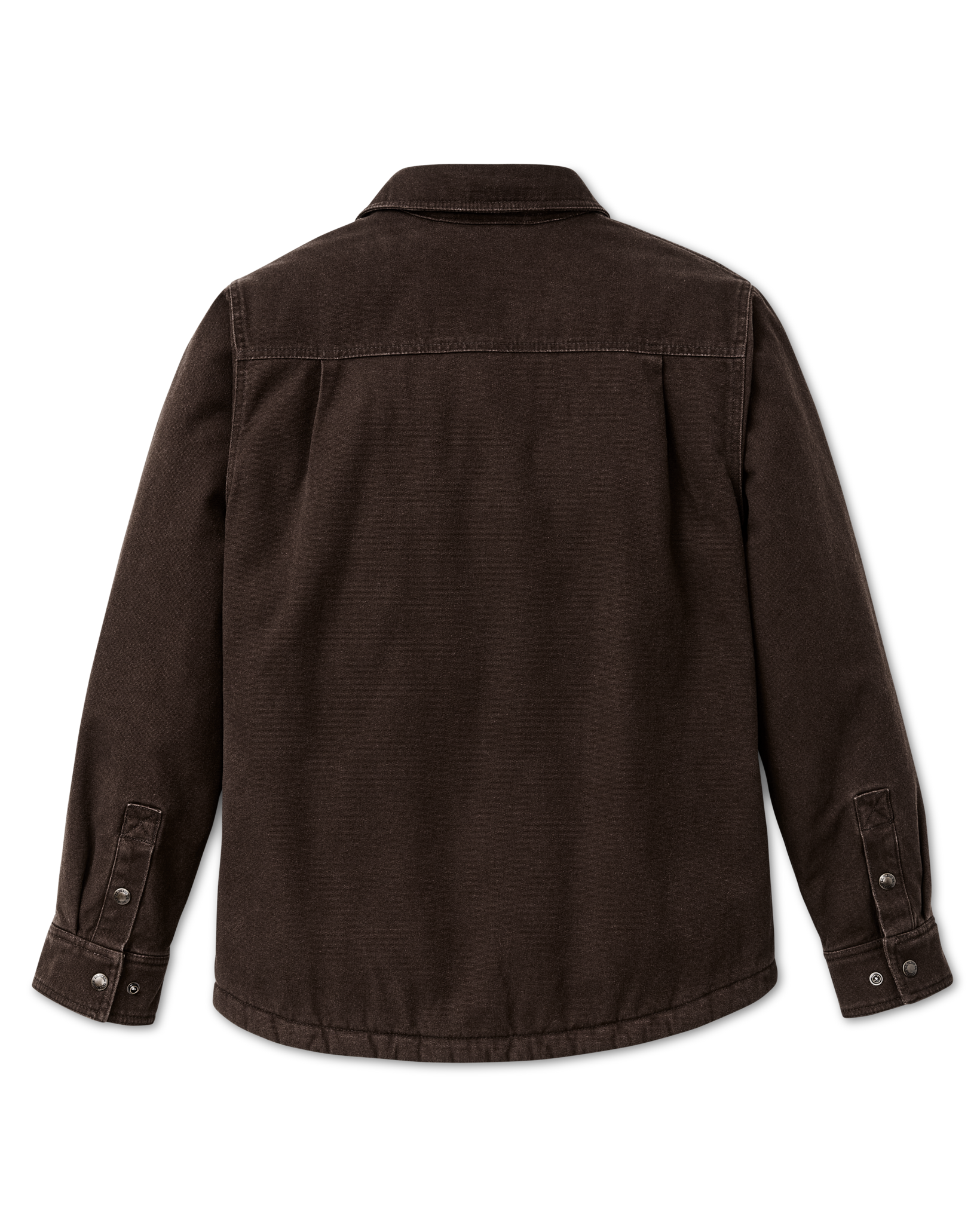 Fleece Lined Jac-Shirt - Dark Brown - Image 6