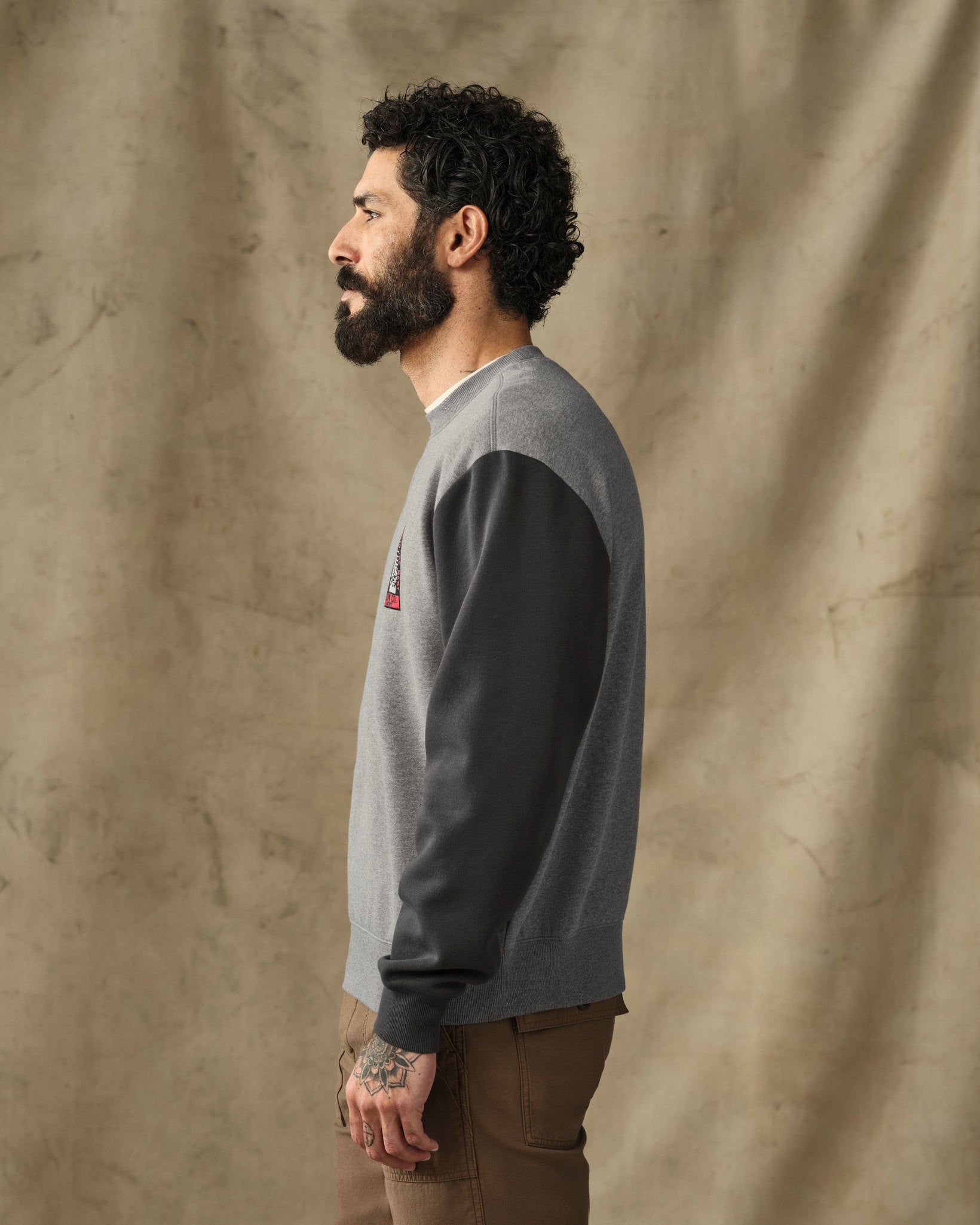 Forestry Graphic Crewneck Sweatshirt - Vintage Heather Gray - Image 3