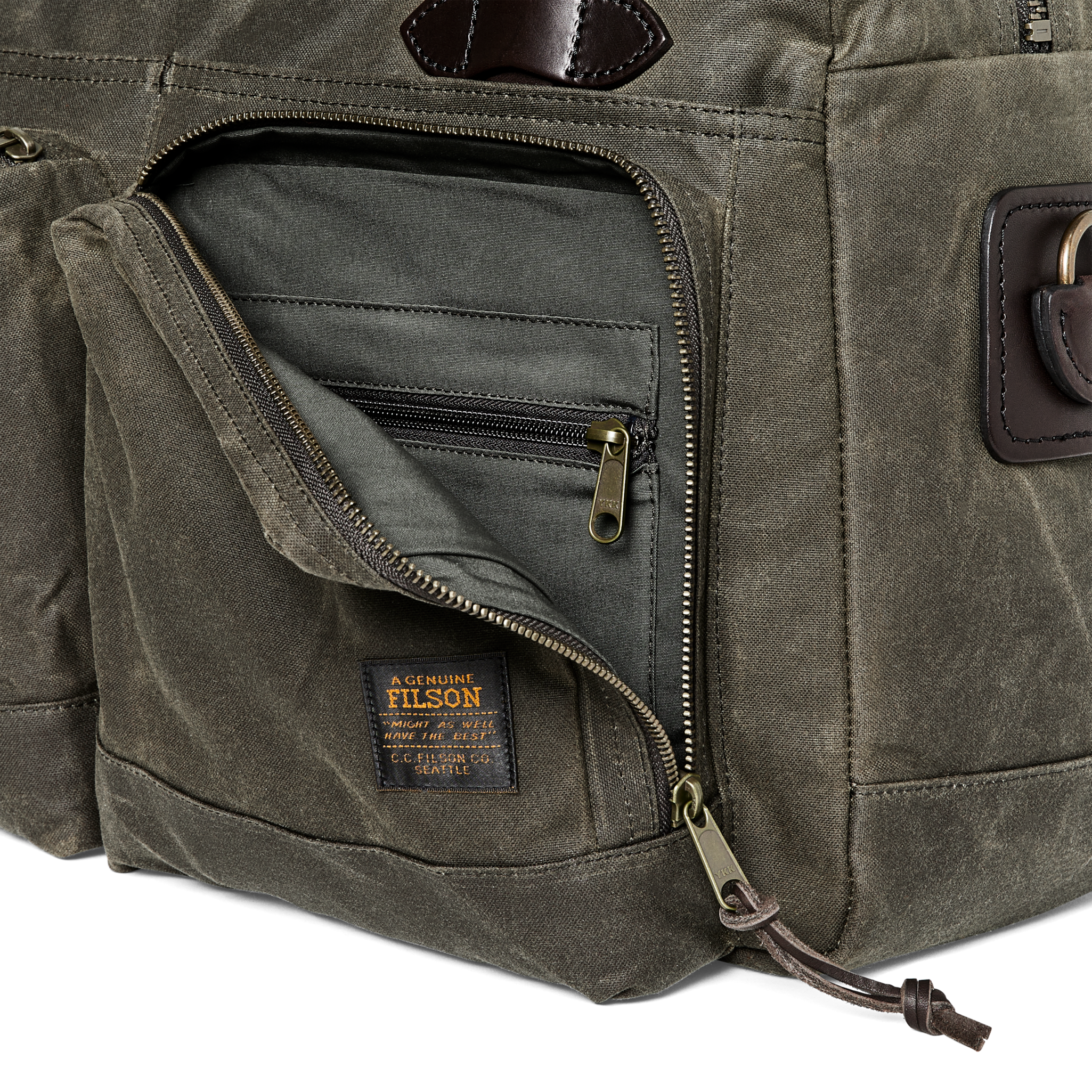 48 Hour Tin Cloth Duffle Bag - Otter Green - Image 4