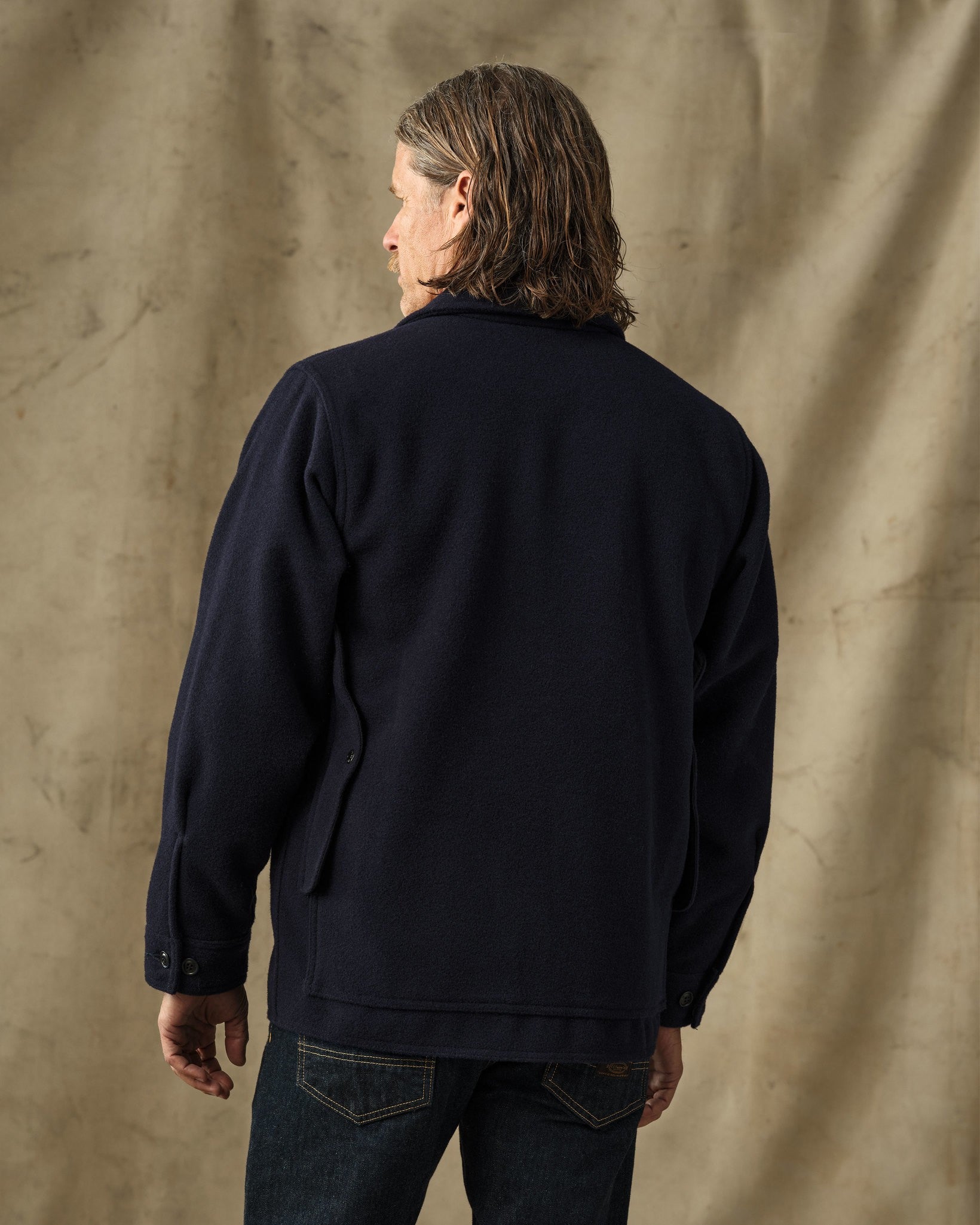 Mackinaw Wool Cruiser Jacket - Dark Navy - Image 3