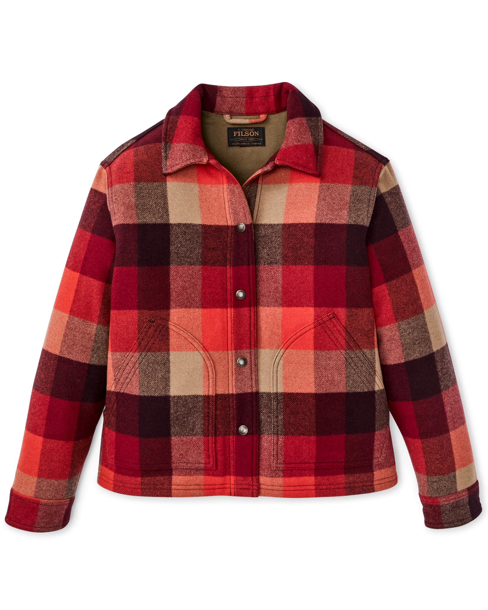 Women's Spokane Insulated Jacket - Red / Burgundy Plaid - Image 5