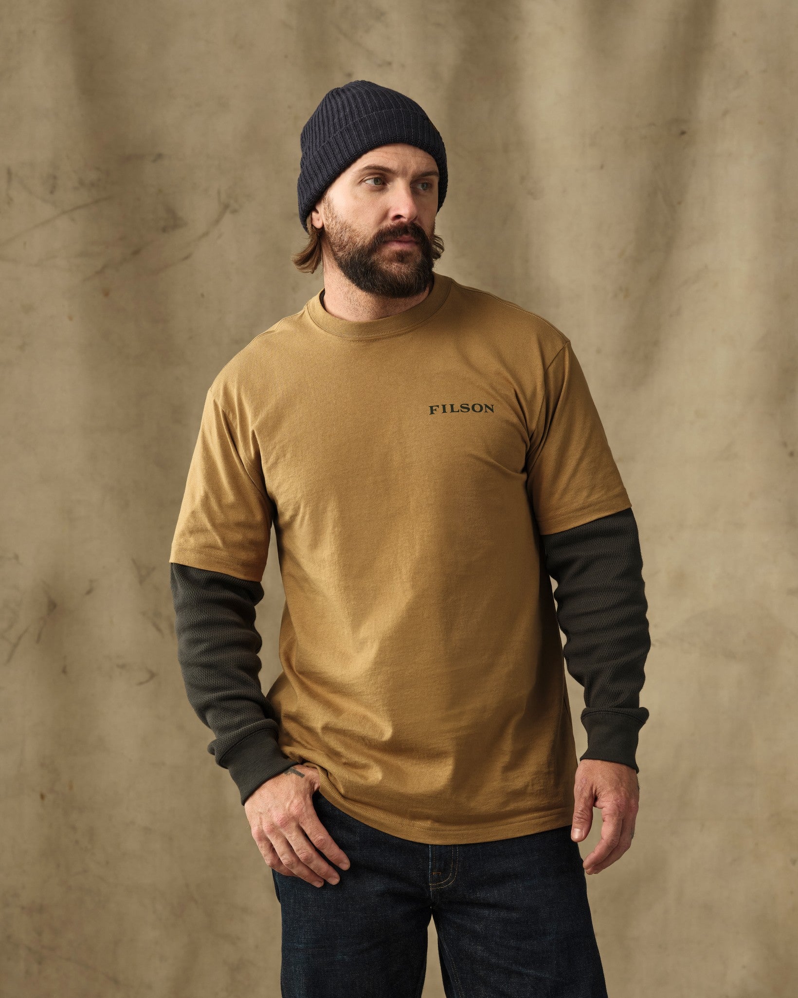 Scenic Graphic T-Shirt - Dull Gold