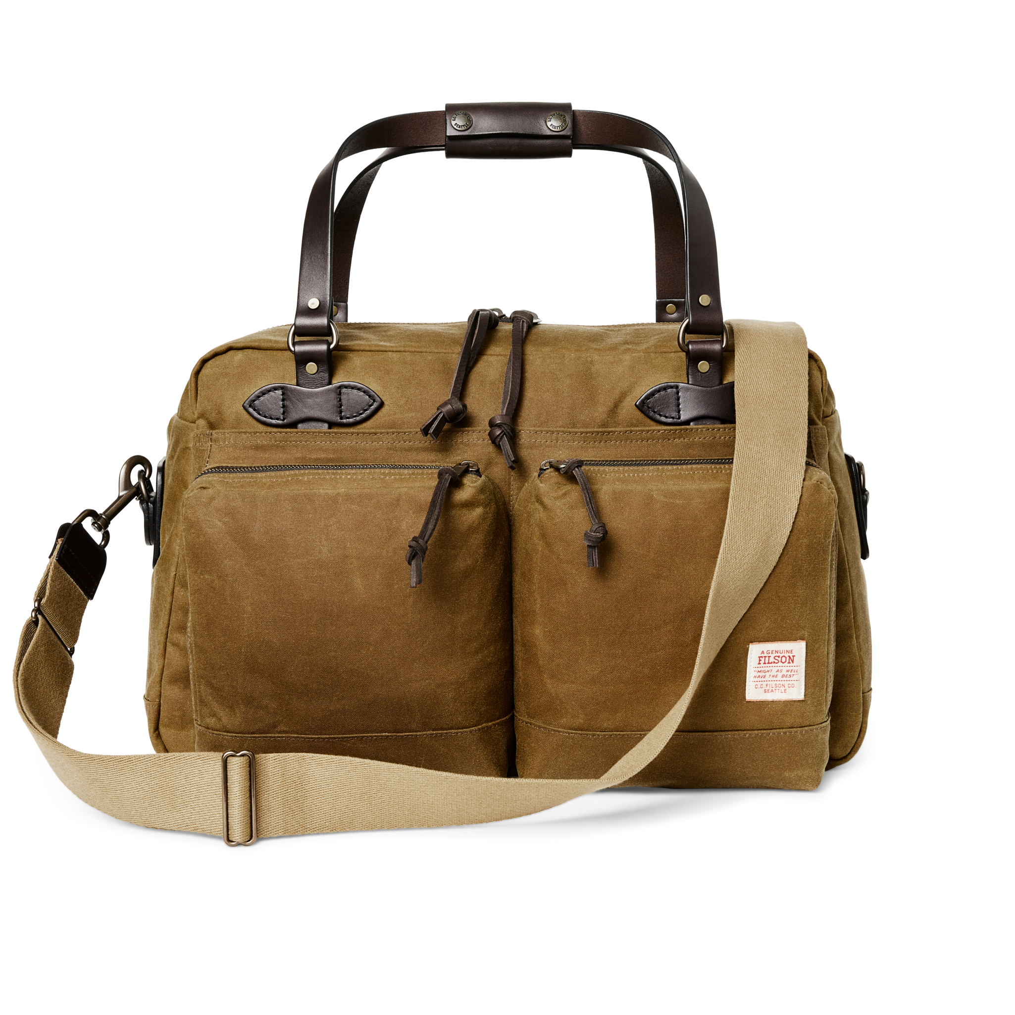48 Hour Tin Cloth Duffle Bag - Dark Tan - Image 11
