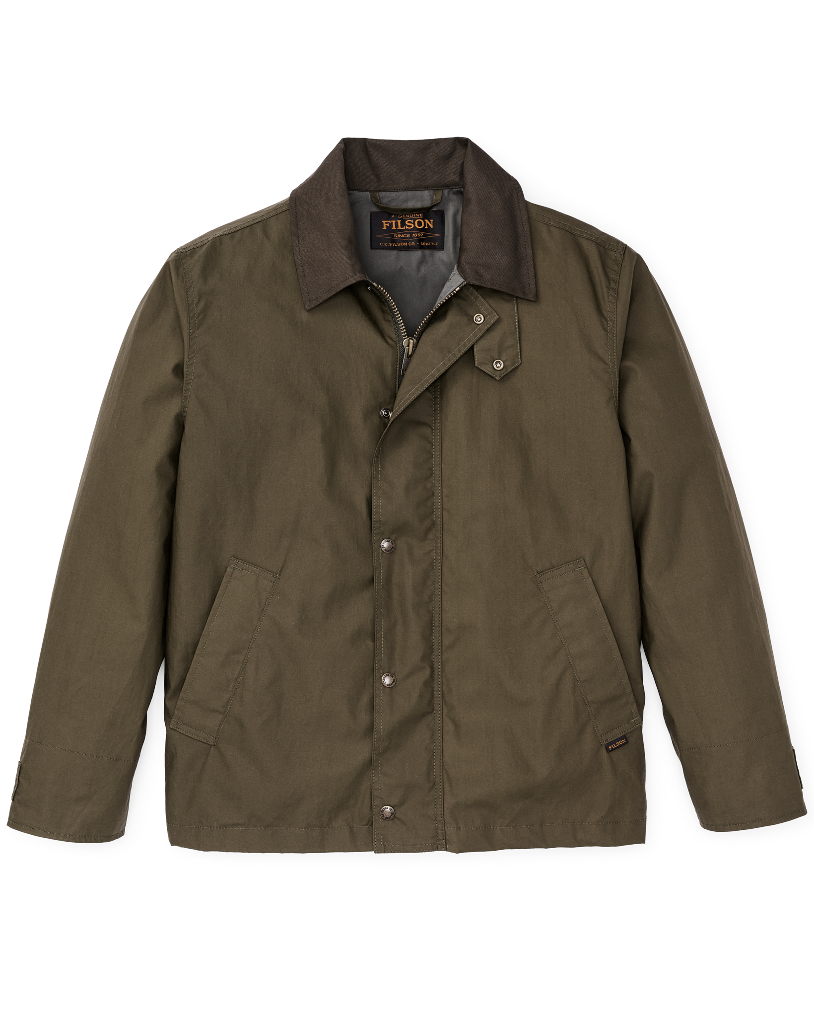 Dry Wax Short Field Jacket - Burnt Olive - Image 5