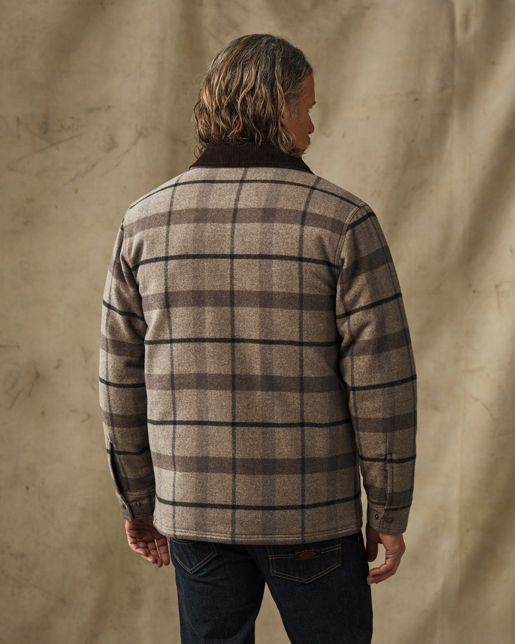 Spokane Insulated Cruiser Jacket - Brown Heather Plaid - Image 2