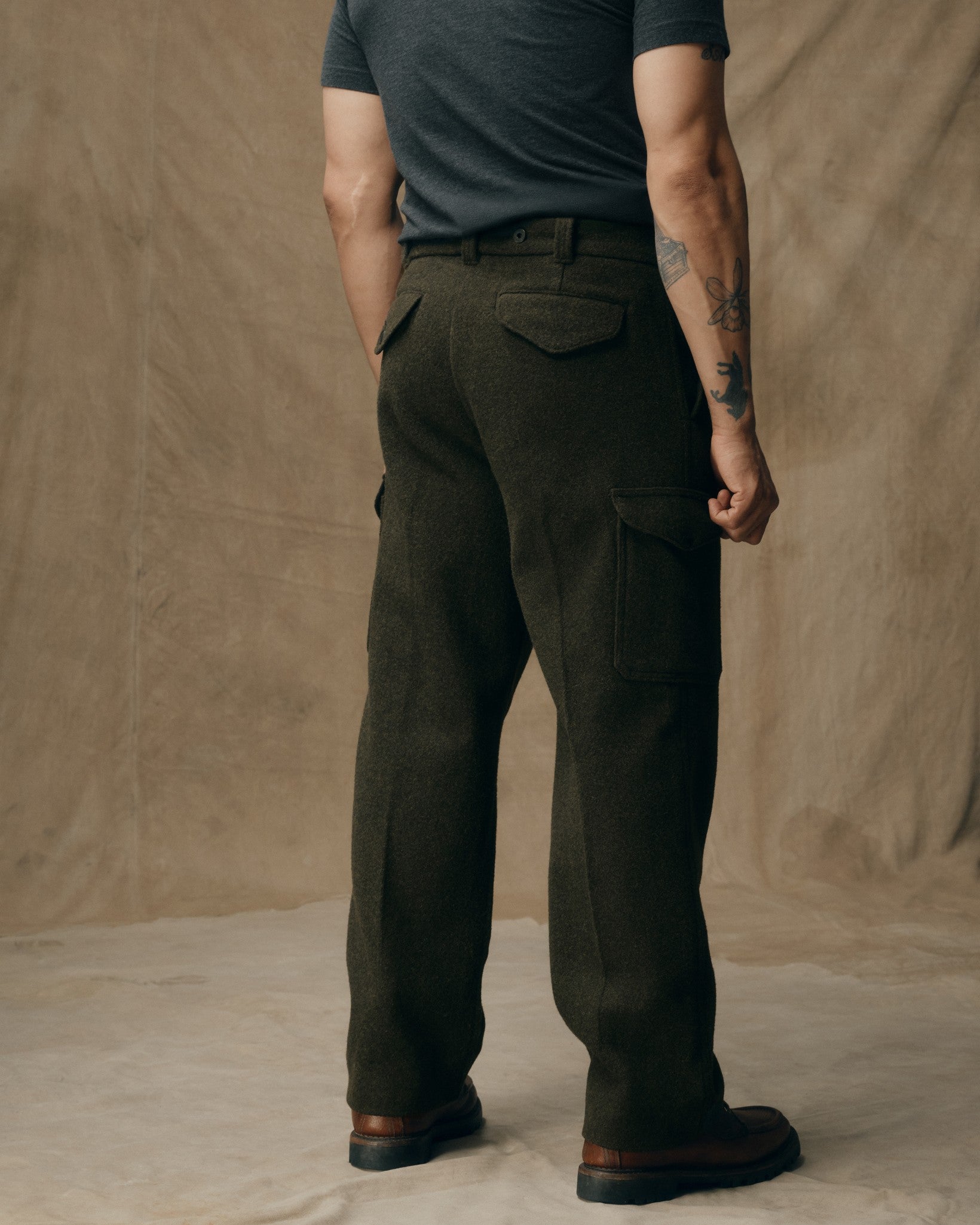 Mackinaw Wool Field Pants - Forest Green - Image 2