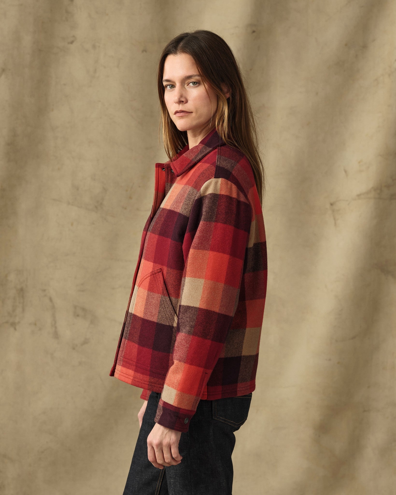 Women's Spokane Insulated Jacket - Red / Burgundy Plaid - Image 4