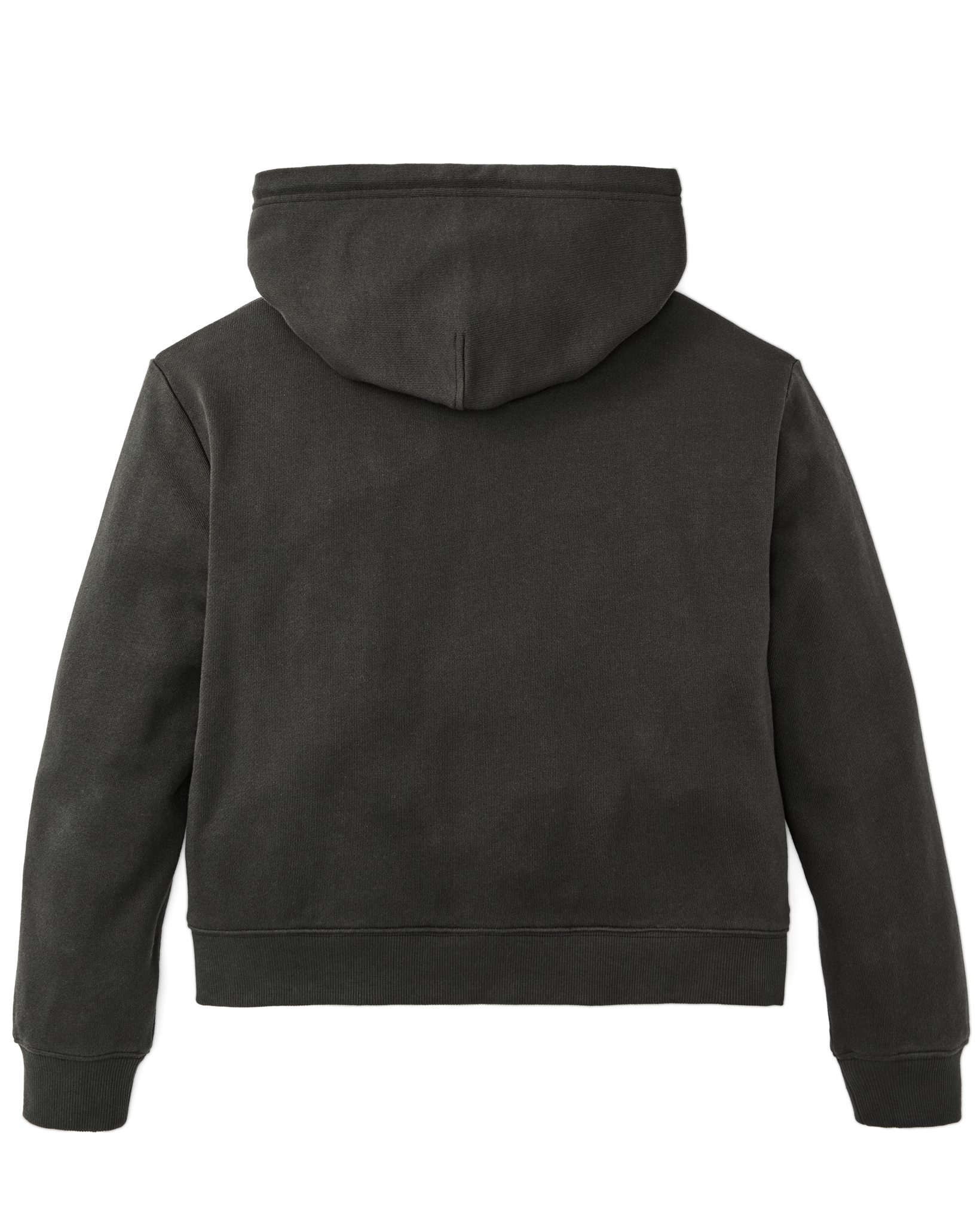 Women's French Terry Half-Zip Hoodie - Faded Black - Image 2
