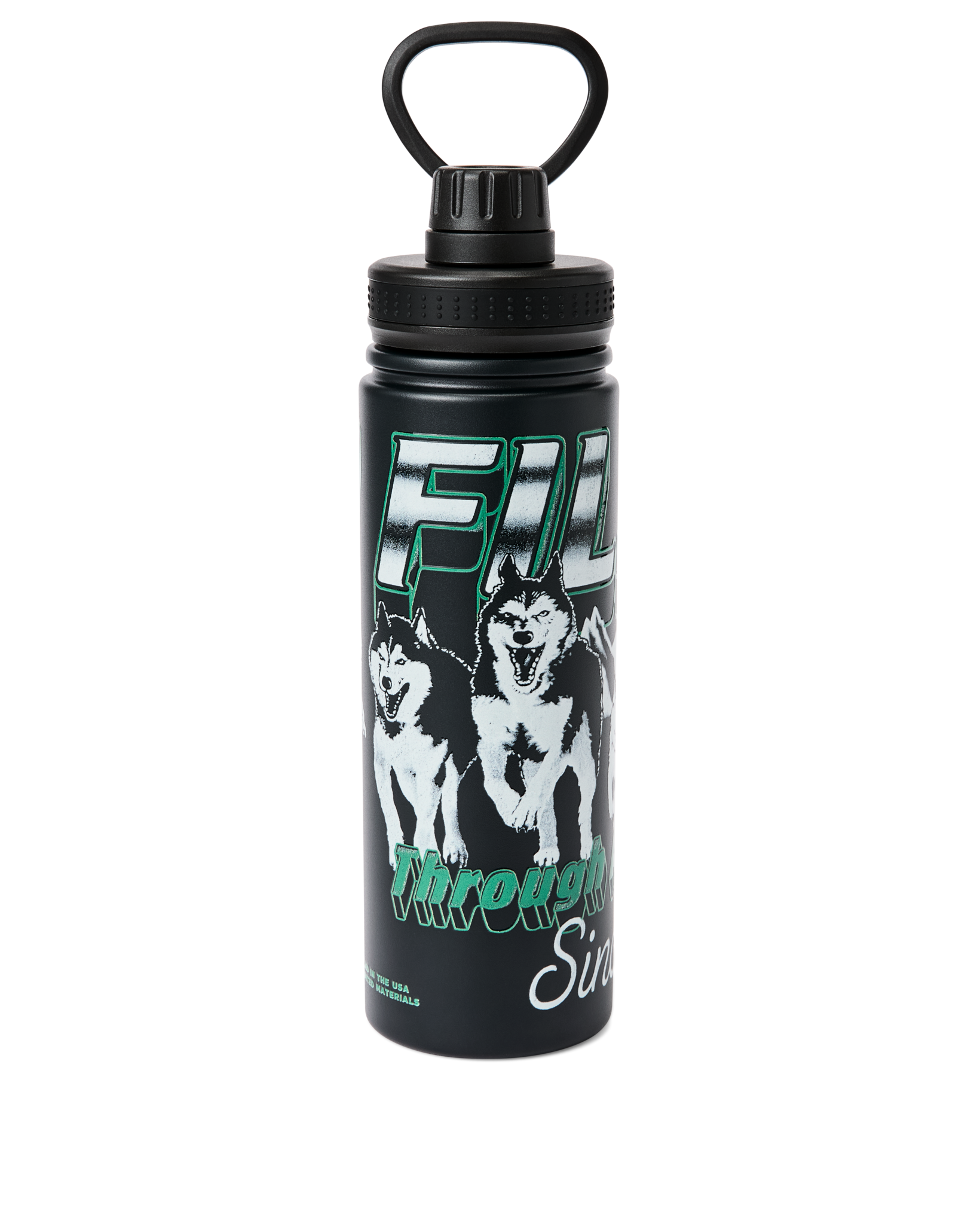 Huskies Graphic Insulated Water Bottle - Black - Image 3