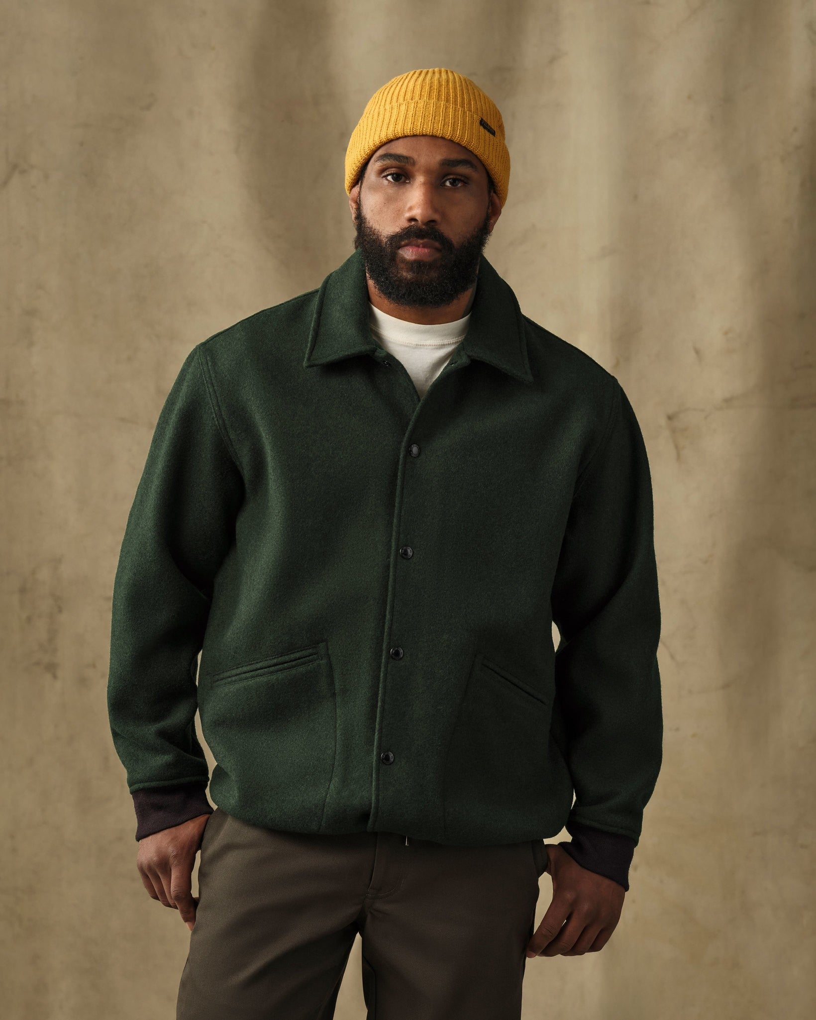 Mackinaw Wool Coach Jacket - Vintage Pine